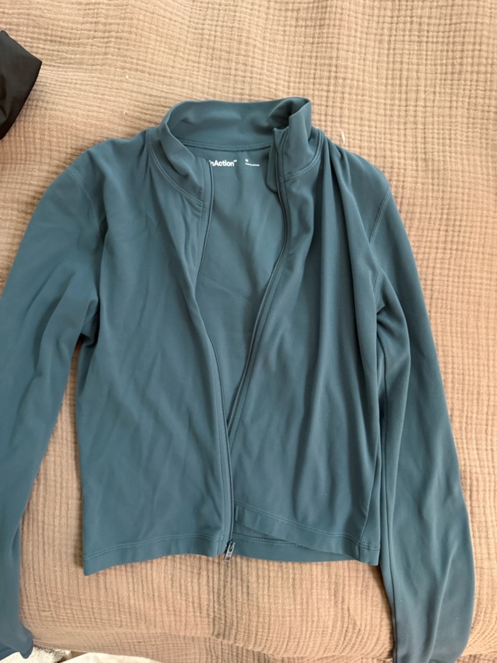 ARITZIA TNA Lightweight Teal Zip-Front Jacket